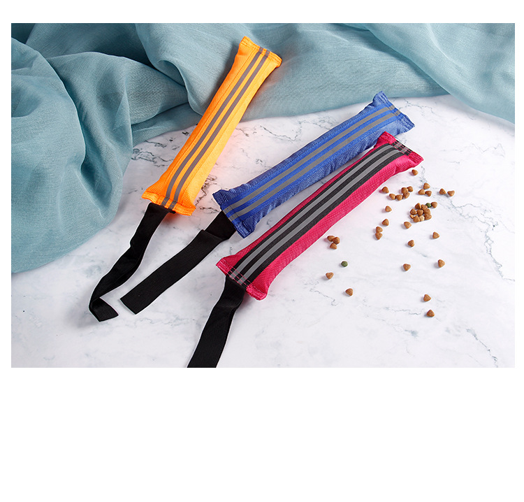 Factory direct sales of pet teething training, interactive biting dog plush toys, Oxford cloth reflective training sticks pic 13