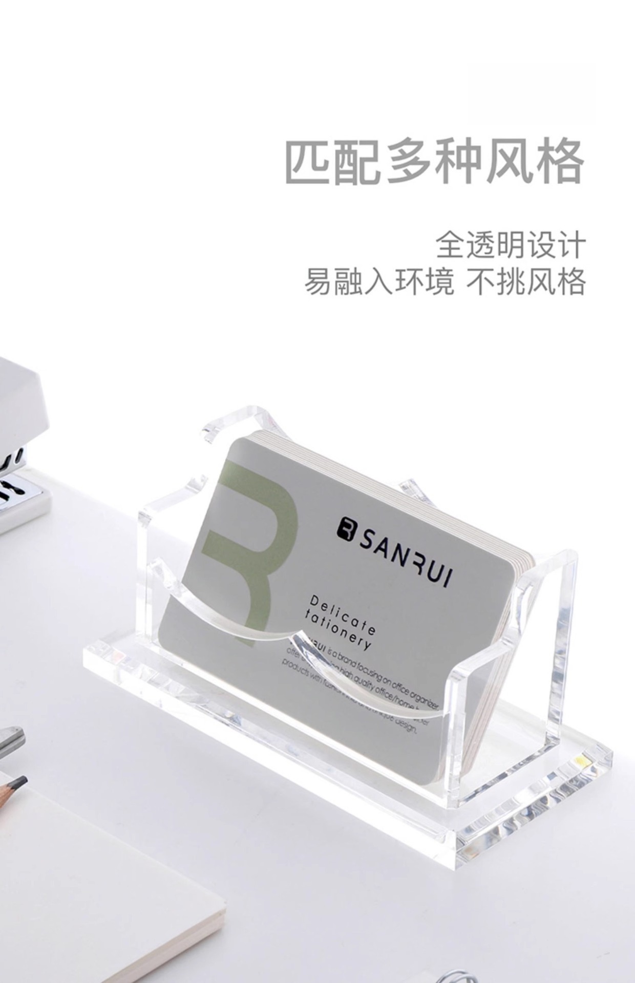 Acrylic business card stand, creative business multi-layer business card storage box, acrylic business card box cross-border wholesale and customization pic 23