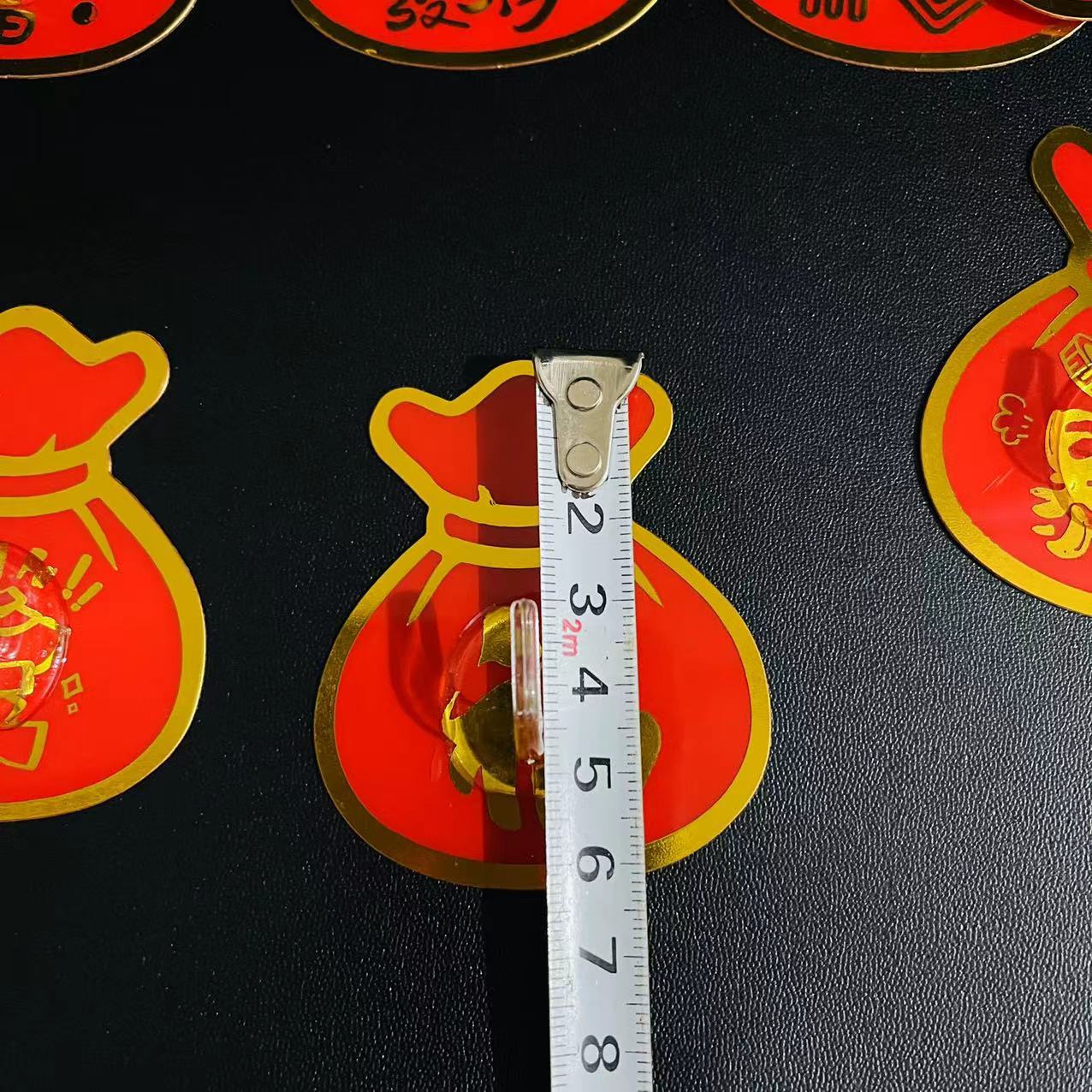 【1-8 Zones 】 Lucky Bag - Sticky Hook 100/ Bag 6000/ box Lucky Bag Sticky Hook, Festive multi-functional red Sheet Sticky hook, no Drilling Sticky hook, Fu character get rich quickly 1 yuan wholesale hook, traceless hook, hook sticky hook pic 2