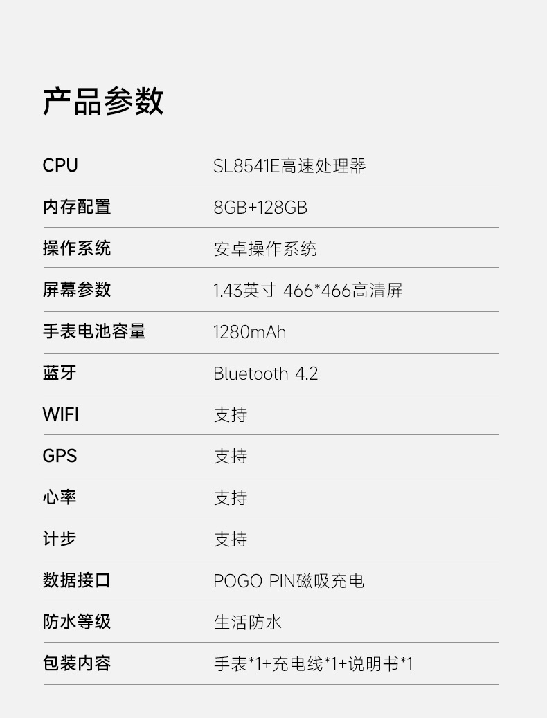 一件代发工厂直销GT4代智能健康手表4g全网通wifi双摄NFC血氧心率详情25