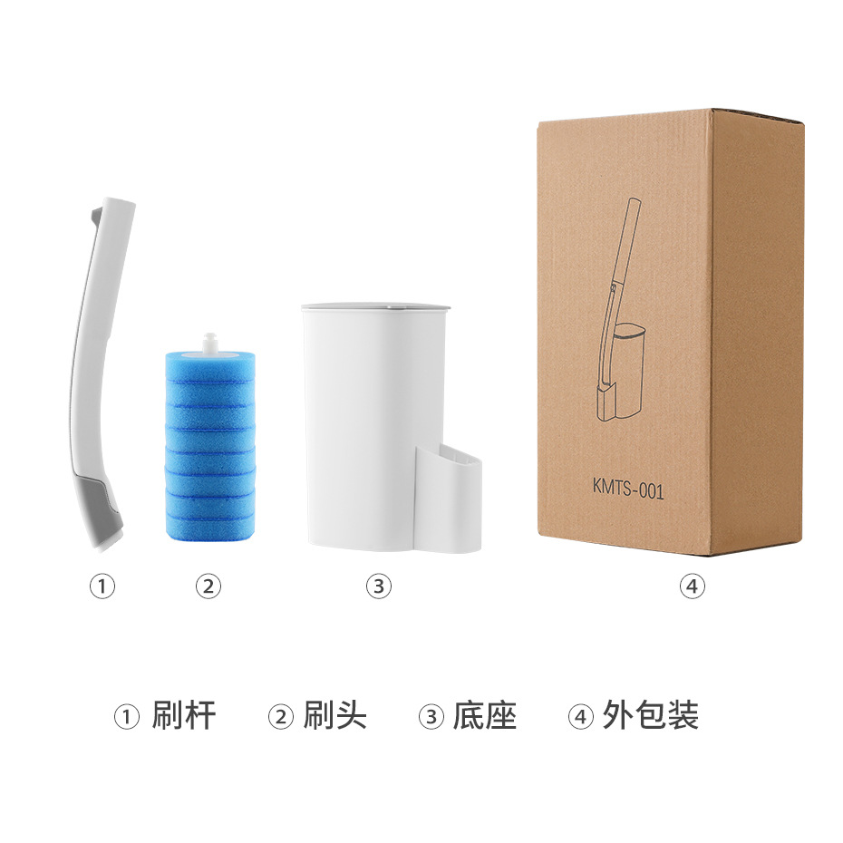 一次性马桶刷家用厕所清洁无死角卫生间可抛式马桶刷清洁刷套装详情13
