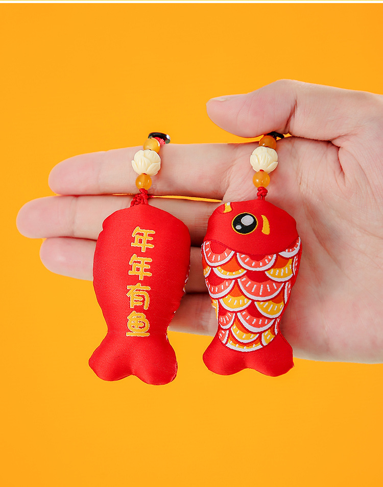 Fish-fish sachet, cloth bag, purse bag, sachet, small pendant, car decoration, Dragon Boat Festival sachet pic 9