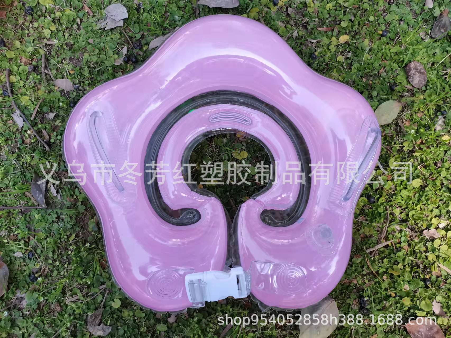 厂家直供新款婴儿脖圈0到12个月双把手双铃铛戏水游泳圈宝宝玩具运动户外游泳用品详情4