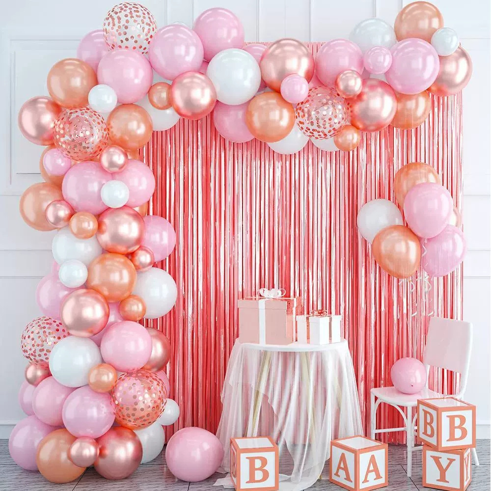 Cross-border rain curtain balloon set, multi-style birthday party, wedding decoration and arrangement, customized balloon set pic 15