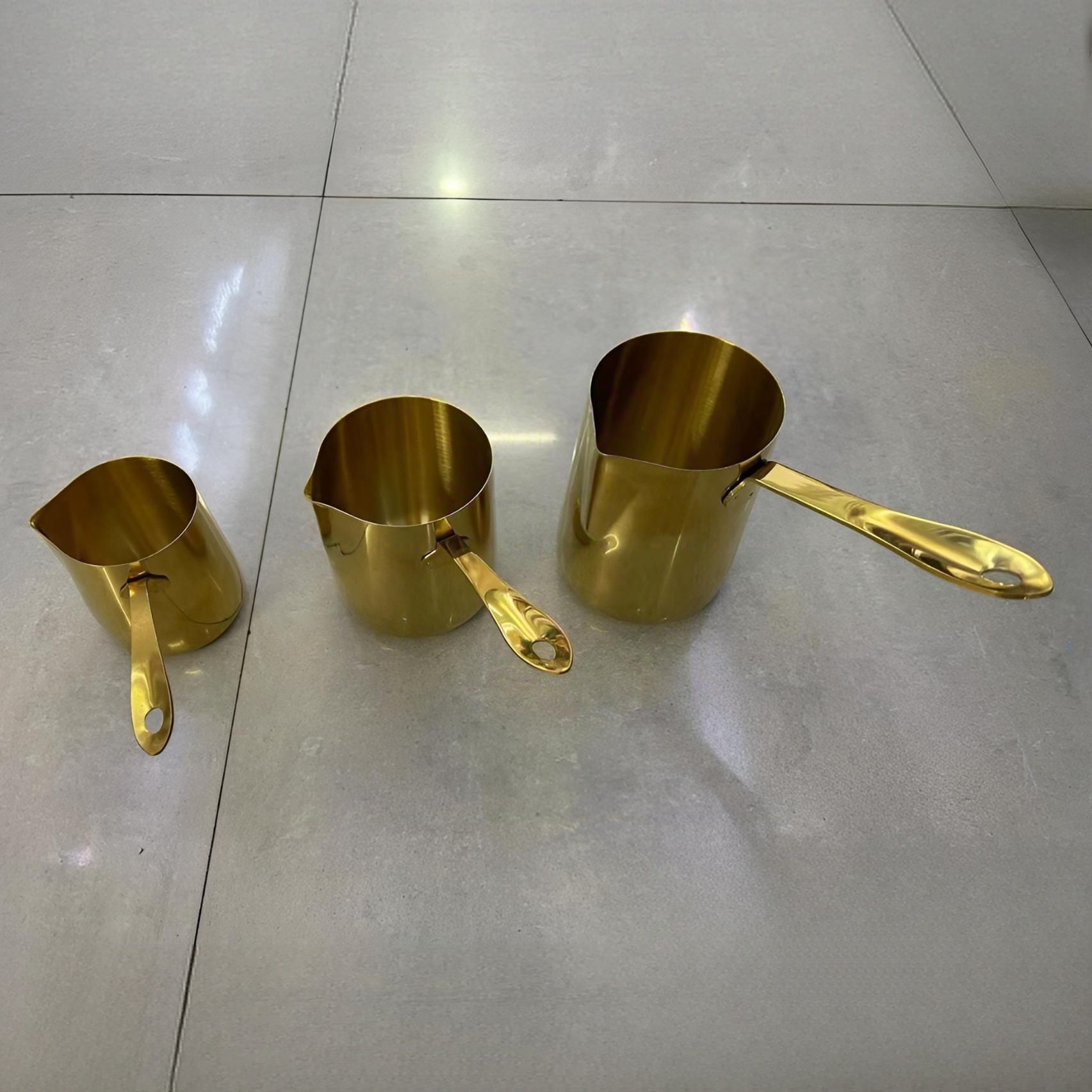 Fancy milk pot, stainless steel thickened baby food pot, baby cooking, mini deep pot, coffee cup, hot milk cup, pointed mouth milk cup pic 6
