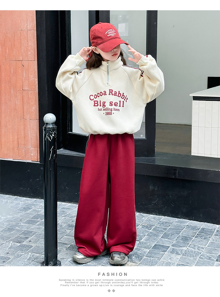 女童春秋套装2025春装新款儿童洋气卫衣大童运动休闲长裤两件套潮详情12