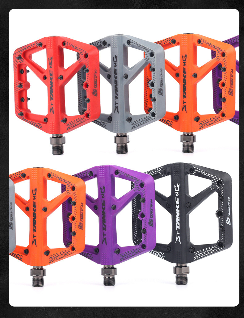 TANKE mountain bike pedal bearing anti-slip nylon road bike pedal parts pic 14