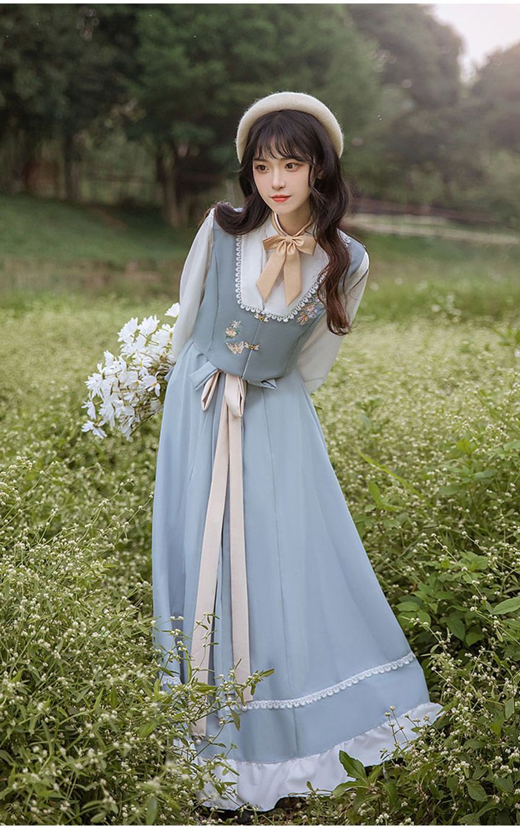 国潮-汉服女成人新款改良汉元素套装破裙中国风日常穿搭详情14