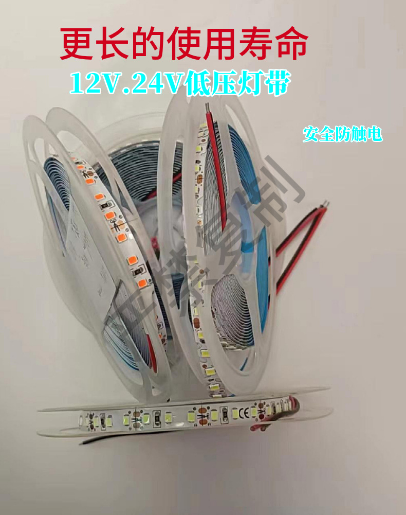 工厂直销12V 24v2835 240灯双排15宽低压软灯条 电镀板高亮度线条详情8