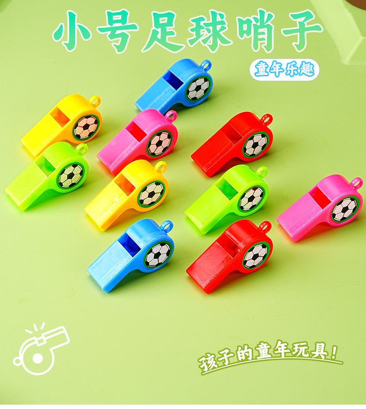 24 small football whistles for cheering and encouragement, whistle supplies, plastic whistles, referee whistles, manufacturer wholesale pic 5