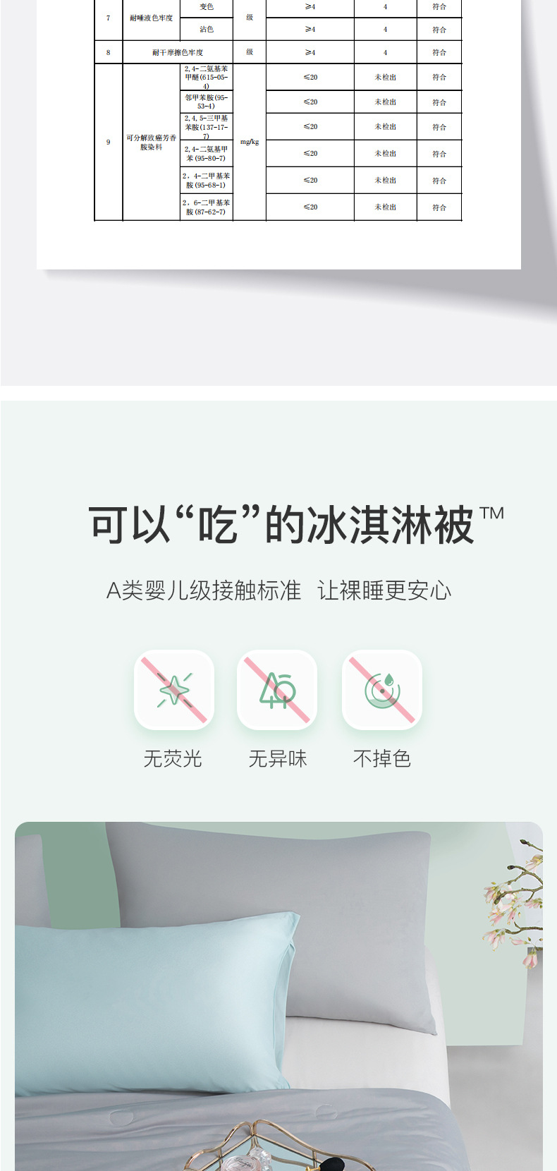 A类凉感抗菌冰淇淋空调被冰丝夏凉被可水洗被芯夏季薄款被子夏被详情6