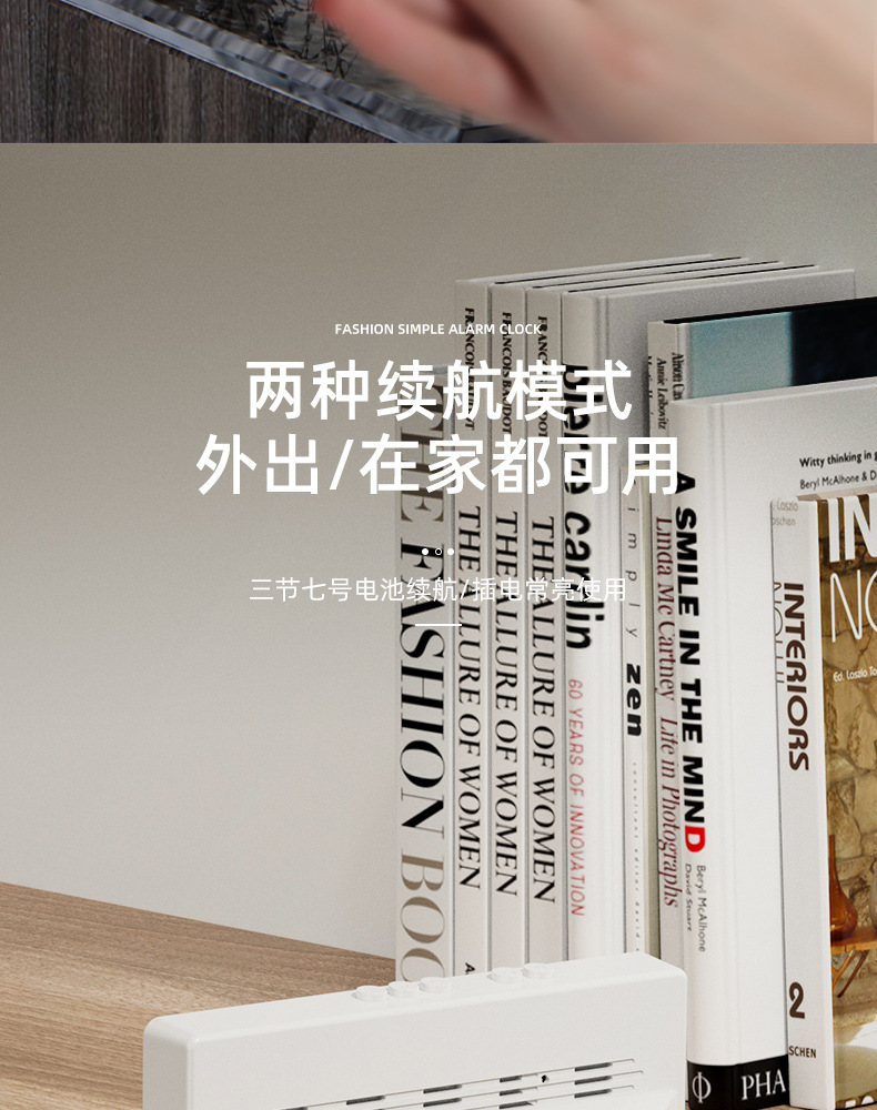 Color screen simple LED electronic alarm clock, student plug-in dual-purpose small alarm clock, digital clock, voice-controlled temperature clock pic 30