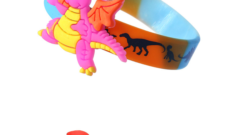 2025新款亚马逊恐龙硅胶手环卡通手饰 侏罗纪恐龙世界手腕带现货详情6