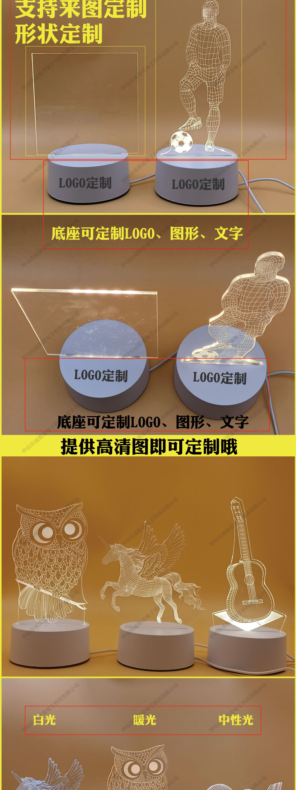 跨境电商外贸3d视觉小夜灯批发礼品usb插电床头灯摆件小红书灯led详情4