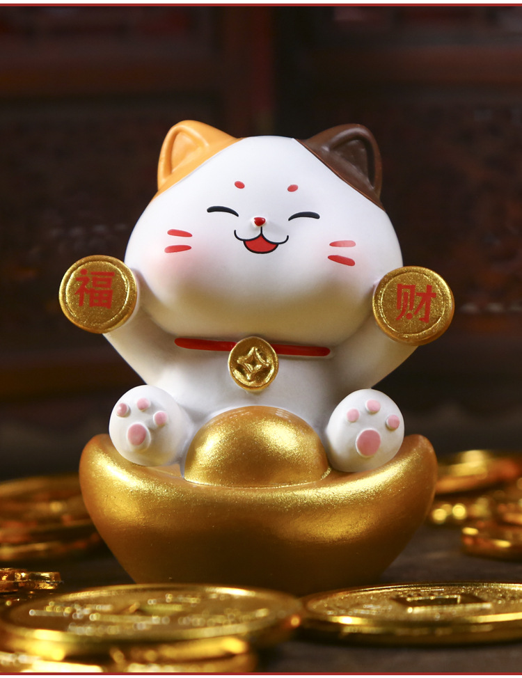 太阳能招财猫摆件醒狮招手兔子塑料儿童水杯详情17