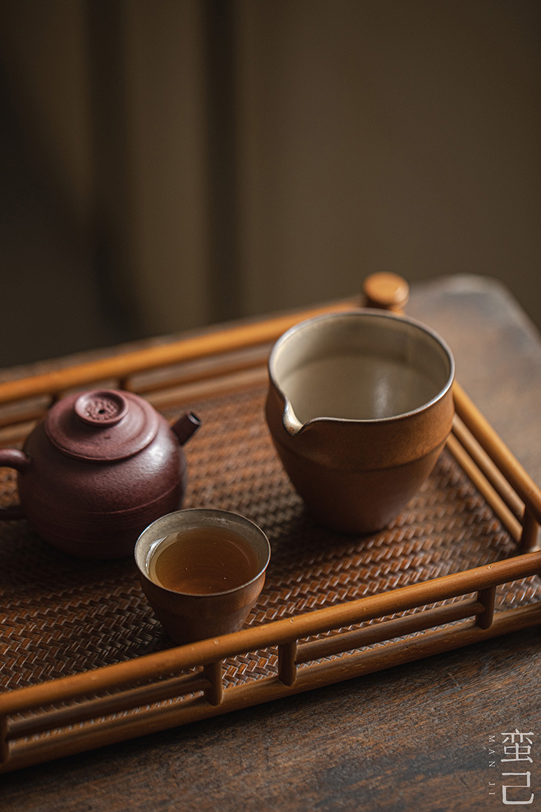 蛮己日式诧寂风公道杯功夫茶具粗陶茶海分茶器家用陶瓷公杯配件详情13