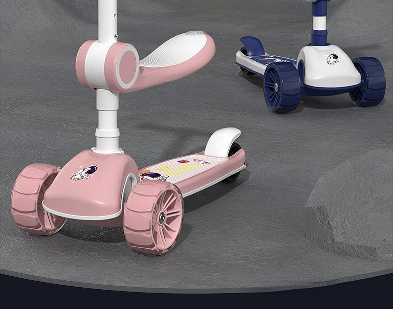 滑板车儿童13612岁以上小孩踏板折叠款男孩可坐可骑滑滑溜溜车包详情6