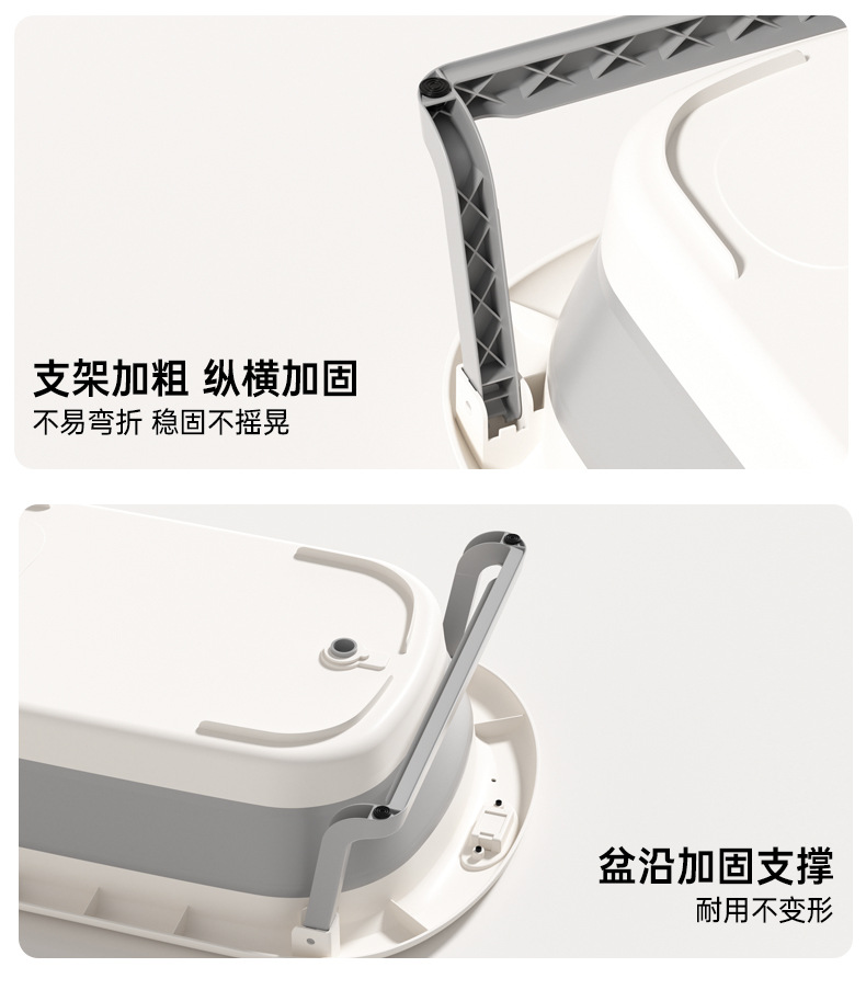 Xiaomuma baby bath tub, baby bath tub, foldable, sitting and lying, large household bath tub, one-piece delivery pic 32