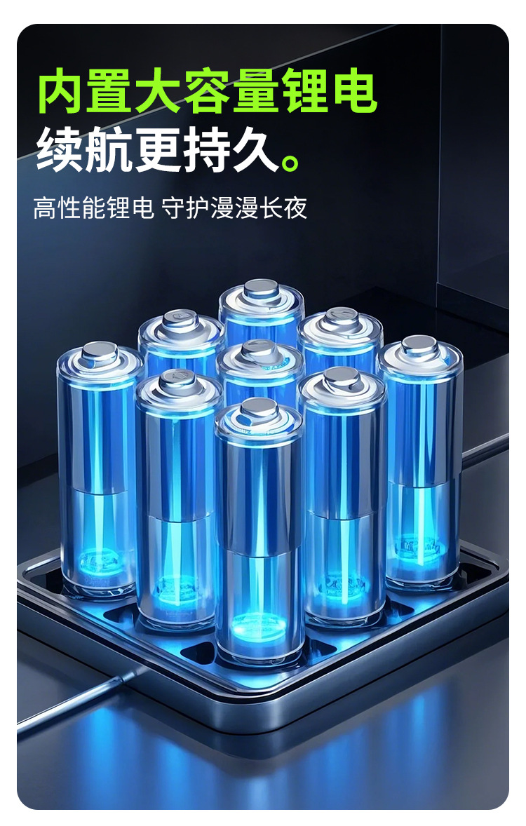 多功能伸缩三面折叠露营灯钥匙灯充电照明户外露营详情8