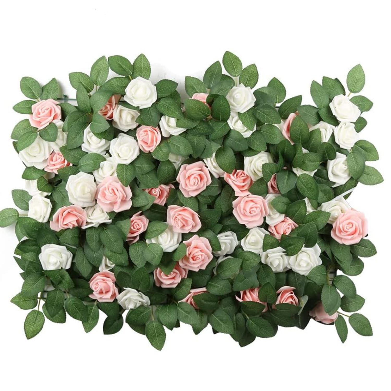 仿真玫瑰叶绢布头饰花环手工配饰假花批发园艺园林装饰叶片丝网花叶片厂家批发详情4