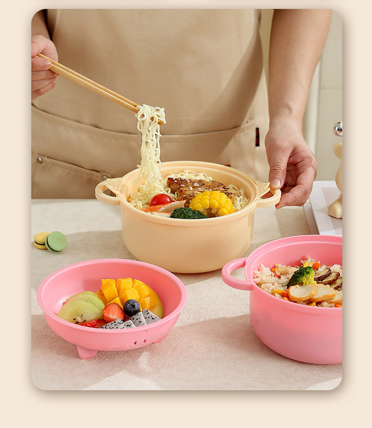 2025 nuevo cuenco de macarrón de burbuja puede ser microondas calentado estudiante bineared cute gran capacidad mezcla de macarrón instantáneo lik bowl pic 4
