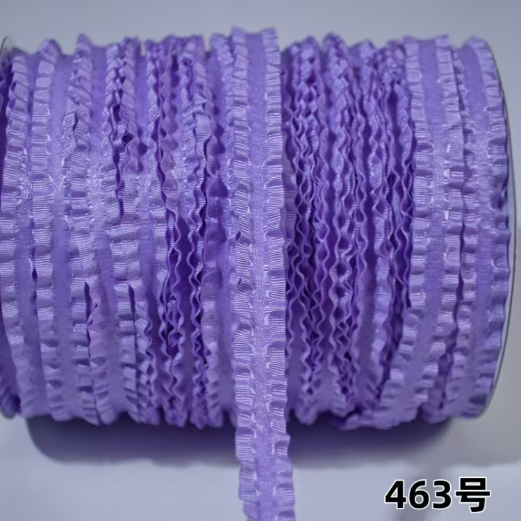 3.8厘米涤纶裙边带荷叶边50码每卷服装饰品辅料蝴蝶结礼品包装丝详情9