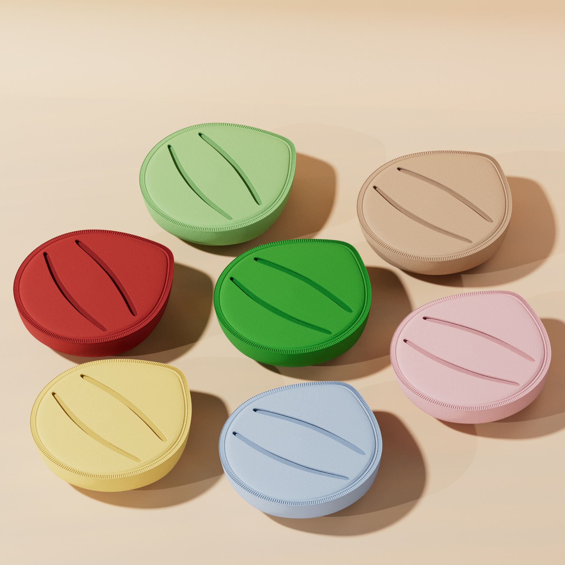 10T加大加厚屁桃粉扑干湿两用超软上妆服贴不易吃粉便携气垫扑详情3