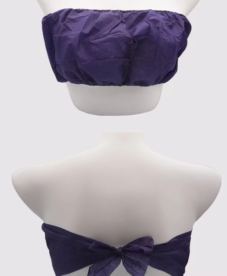 Disposable non-woven fabric bras for export, individually packaged, breathable and comfortable, beauty and sauna underwear pic 10