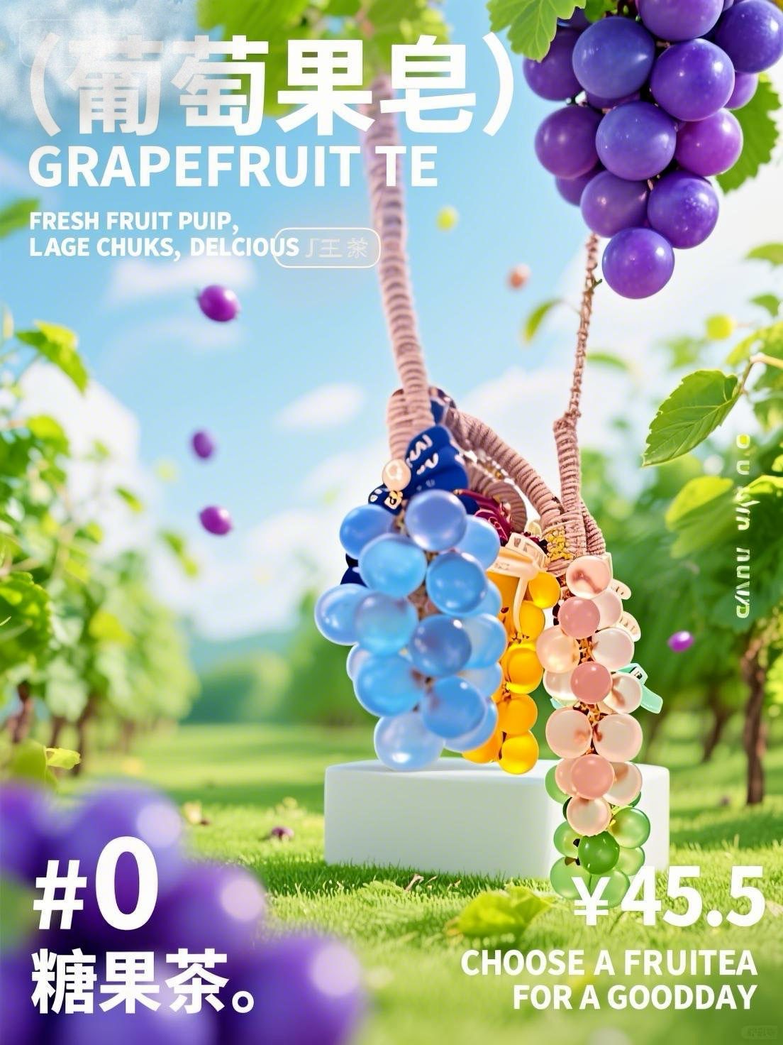 Macaron Grape Soap Creative Home Souvenir - A bunch of grape bunches handmade soap for hand washing, grape soap gift pic 10