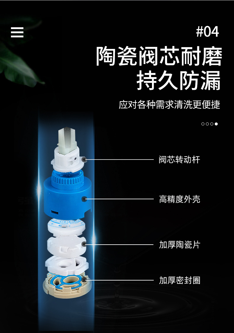 货源跨境不锈钢冷热家用厨房水龙头旋转洗菜盆洗衣池水槽龙头批发详情9