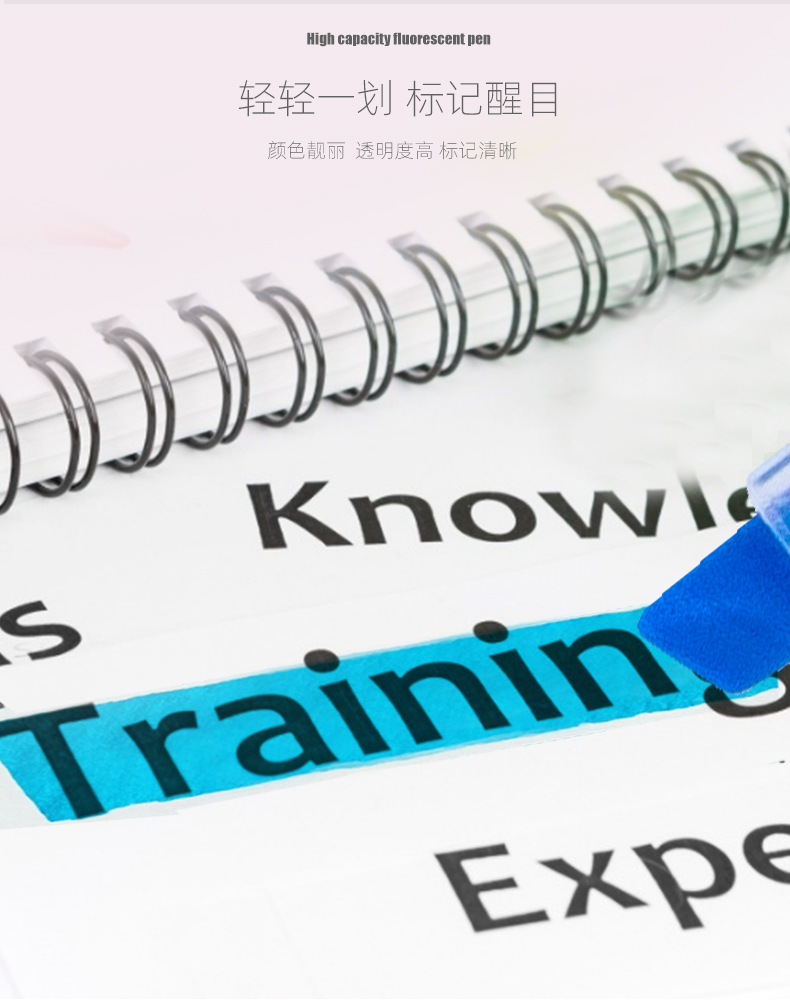 Small wholesale of Tianfeng highlighters, flat six-color tip highlighters 2312 planner pens pic 9