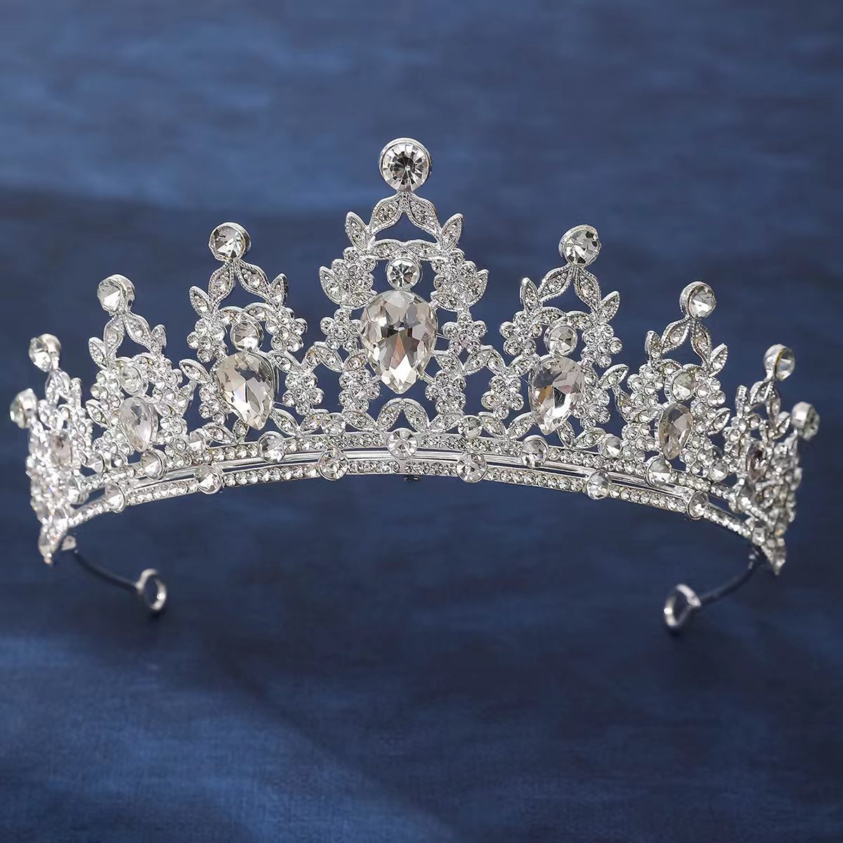 新娘皇冠头饰新娘巴洛克韩式水钻公主女王冠生日发饰端婚纱礼服配详情18