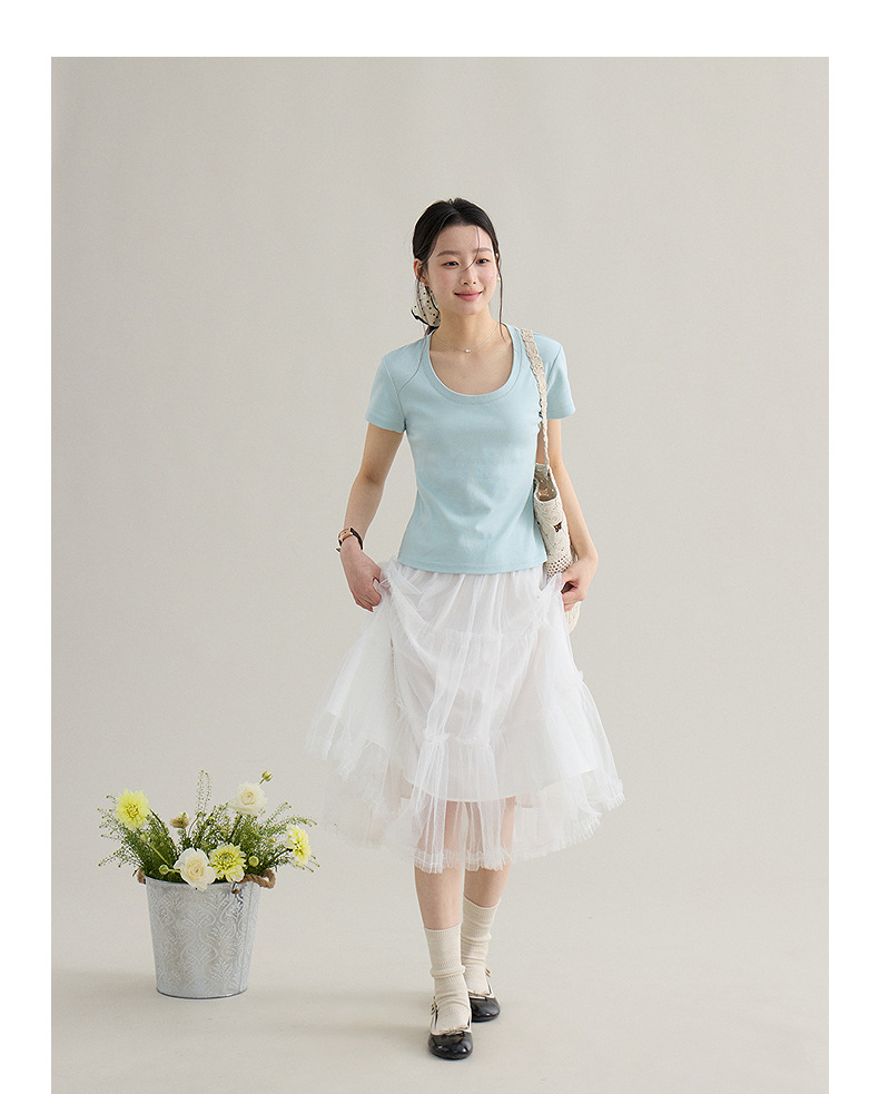 【 Blockbuster B: Super Comfortable Double-collar T-shirt with Upgraded Fabric 】 Spring short-sleeved T-shirt pic 19