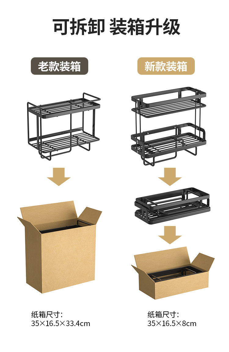 Detachable and assemblable water tank storage rack, wrought iron bathroom storage rack without drilling, bathroom toilet top storage rack pic 5