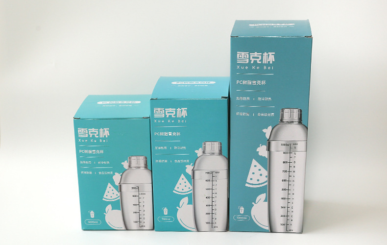 雪克杯调酒器刻度摇杯手打柠檬杯工具套装雪奶茶店手摇压汁雪克壶详情1