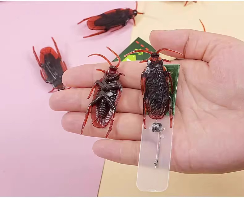 蟑螂口香糖抽拉弹出吓一跳恶搞整蛊玩具仿真绿箭口香糖恶作剧道具详情8