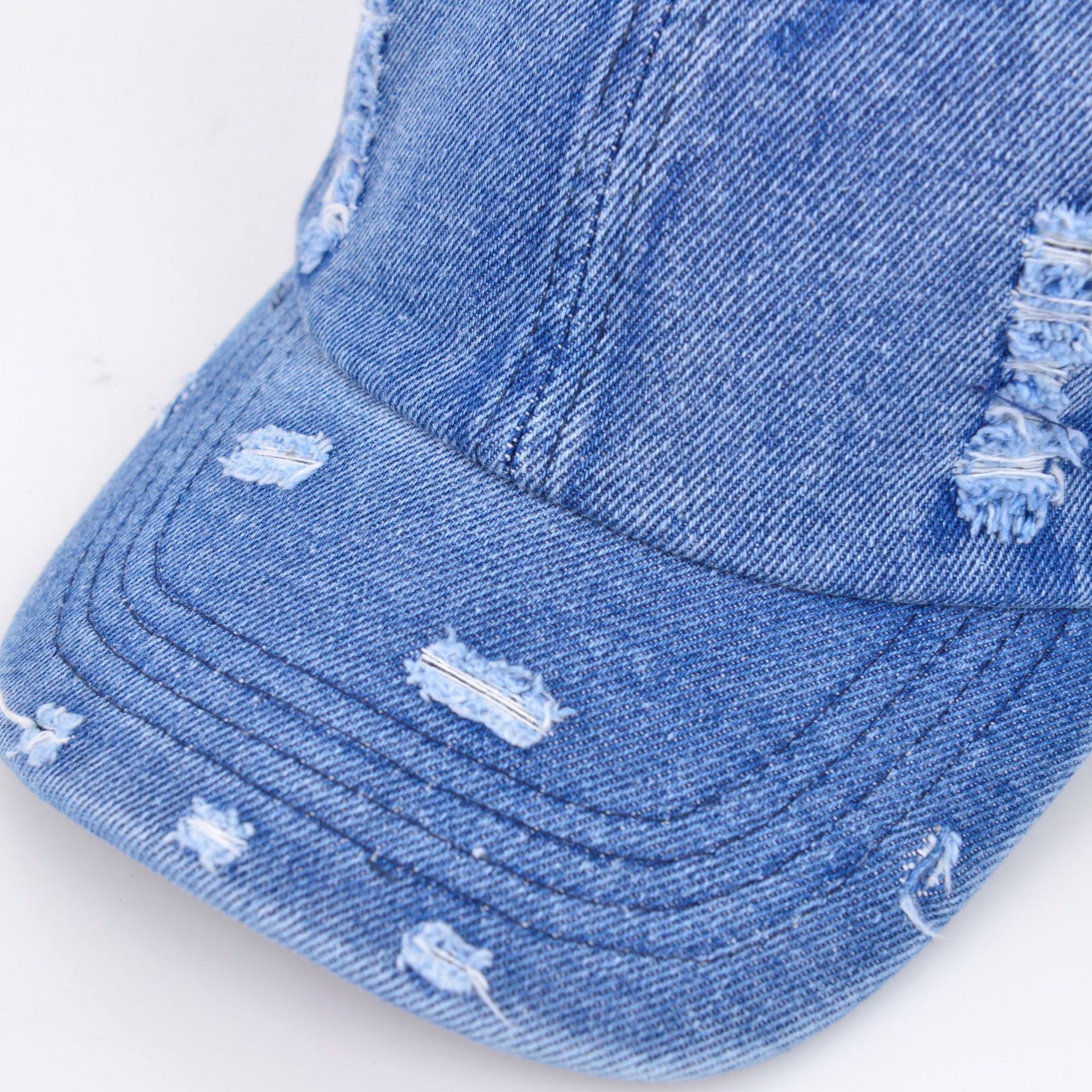 女夏季韩版复古个性做旧破洞棒球帽潮男女百搭软顶遮阳款鸭舌帽详情7