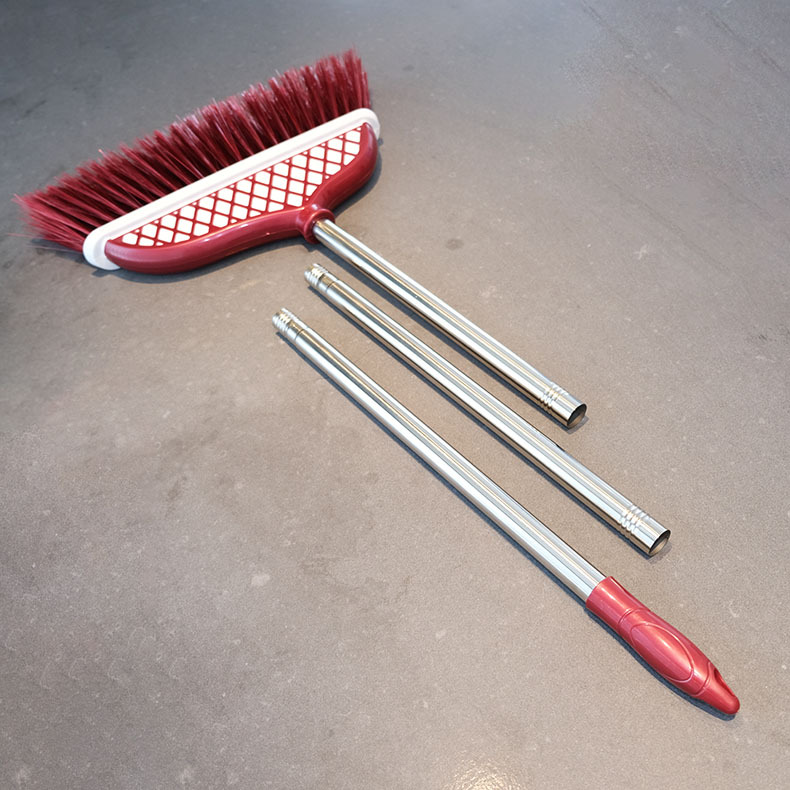 长柄杆扫把大扫把加大加厚软毛不锈钢杆拼接杆单个扫帚百货批发0251详情5
