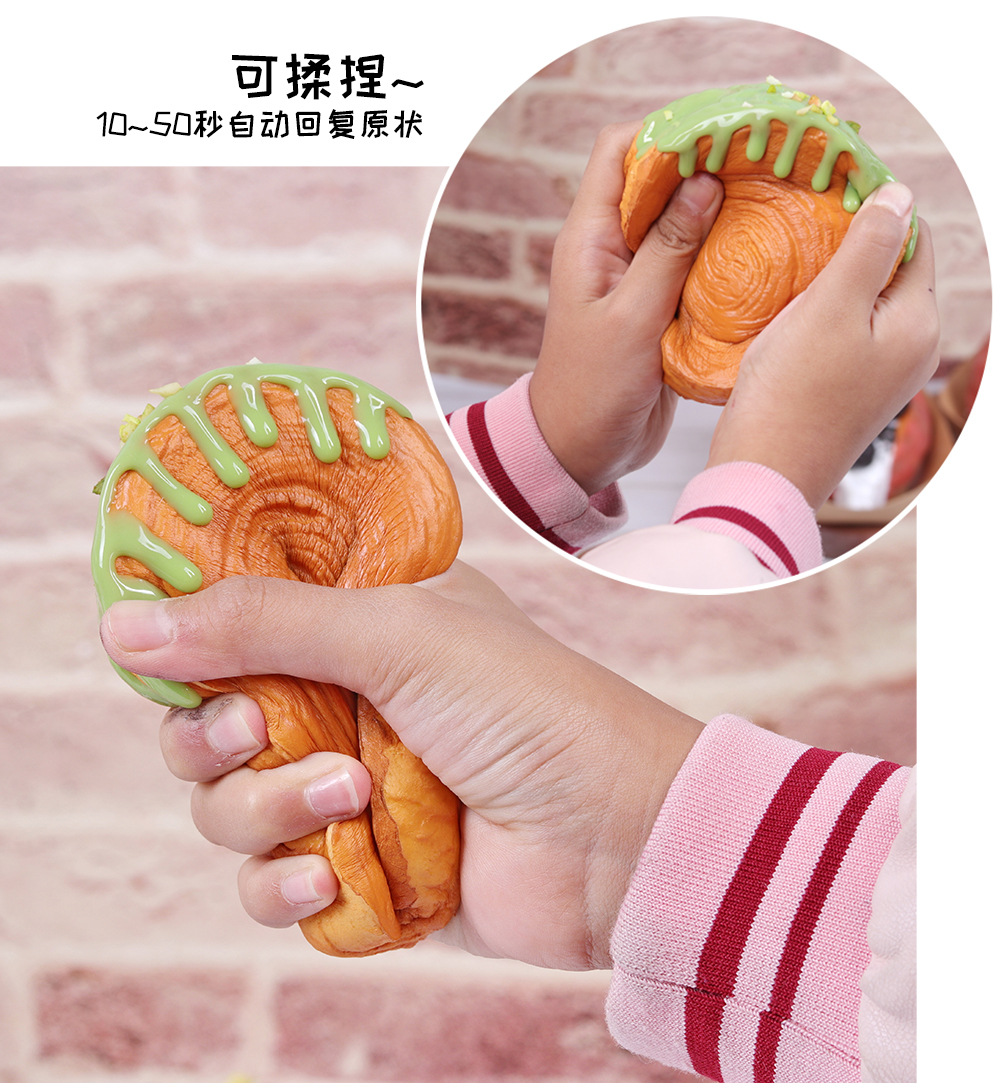 Slow rebound, burst croissant, fake real, knead cake, home decoration, window display, teaching, playing with pastries, Western-style pastries pic 4