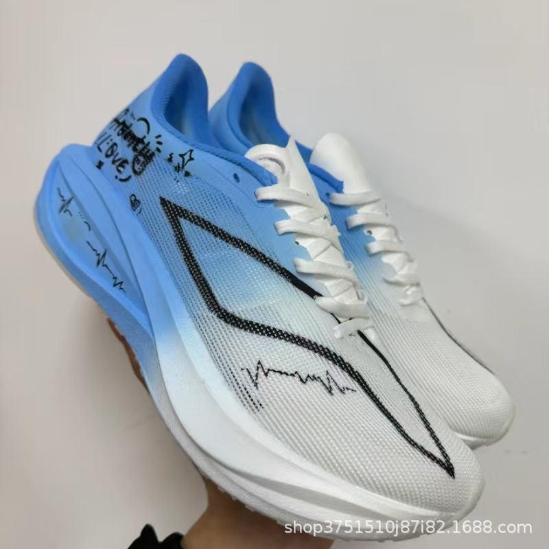 飞电5C超轻回弹碳板跑鞋透气软底碳板男女版竞速专业马拉松运动鞋详情3