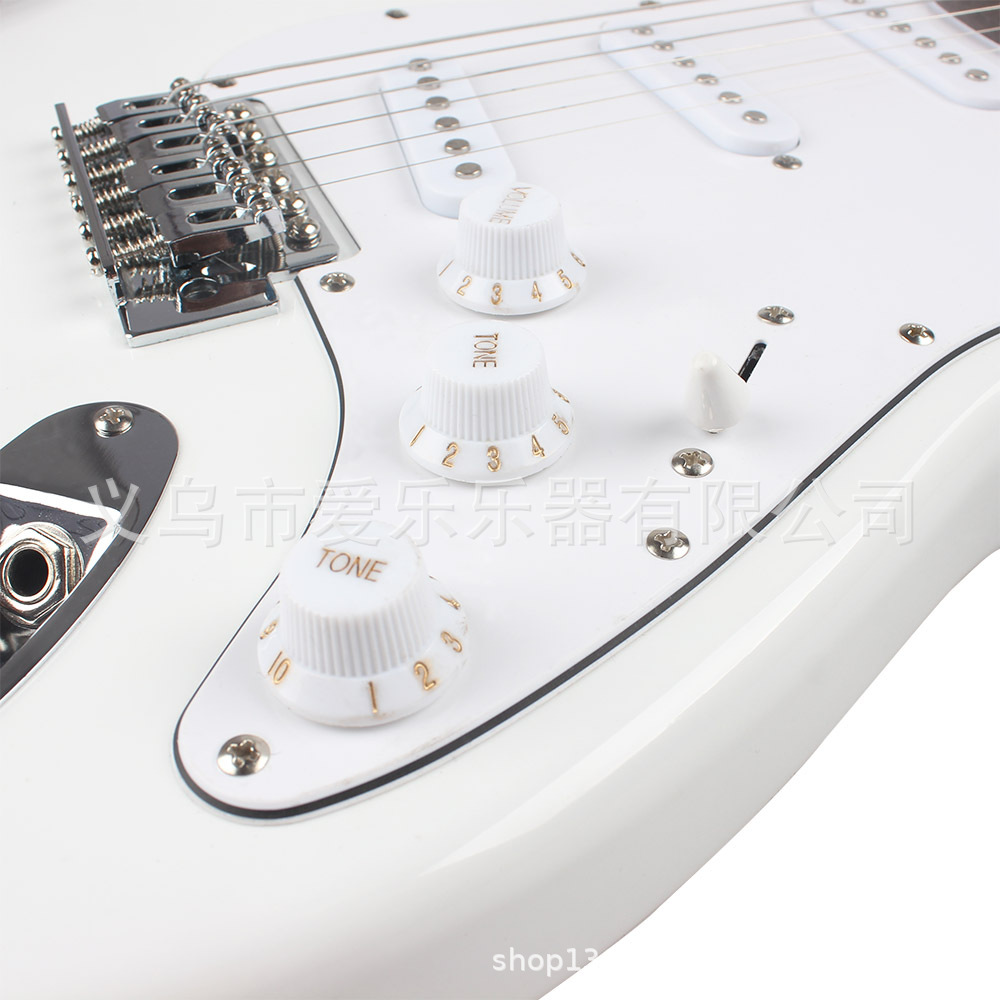 St-700 white electricguitar for foreign trade, rock for beginners to learn electricguitar, 22 fret ST electricguitar pic 9