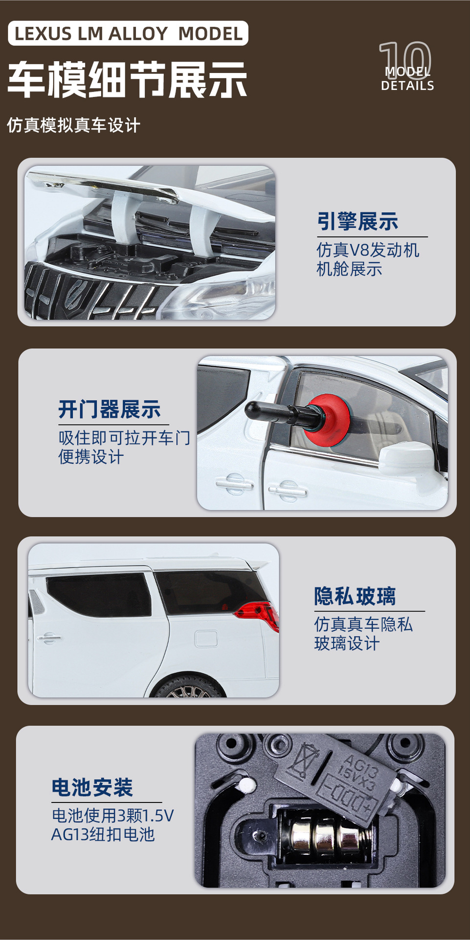 Модель коллекционной машины toyota elphv с дистанционно управляемой акустической моделью pic 14