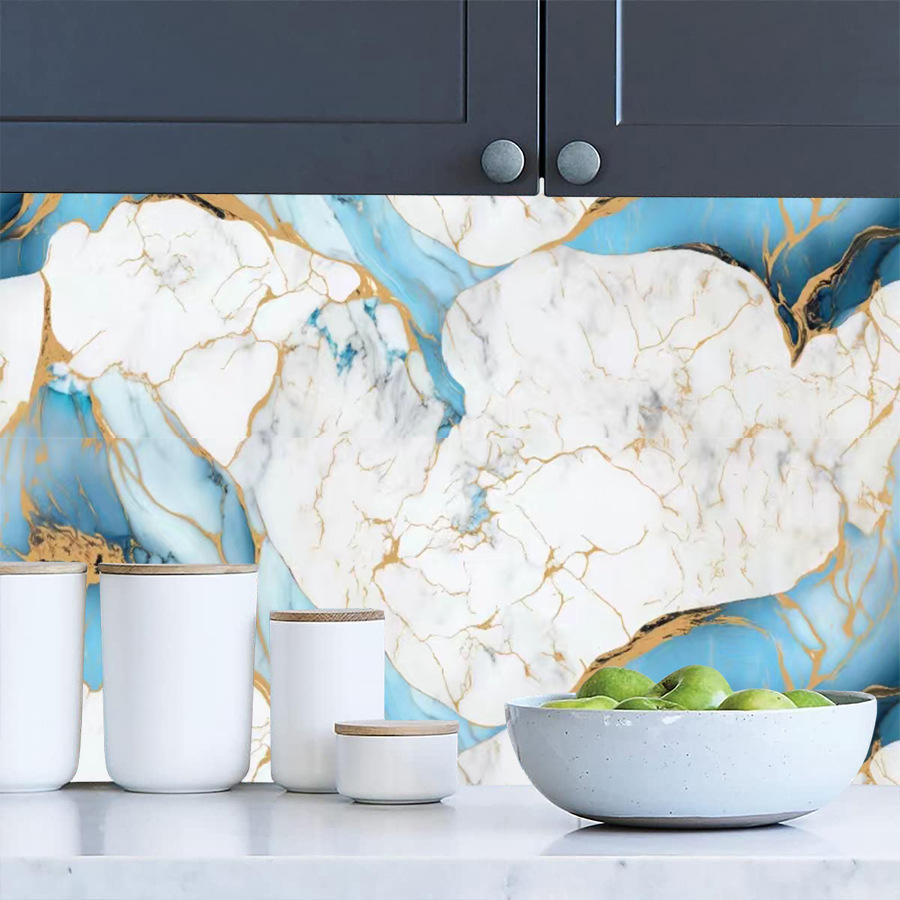 Cross-border exclusive Gilt Marble-patterned wallpaper for home decoration building materials background wall Gilt Marblewallpaper pic 38