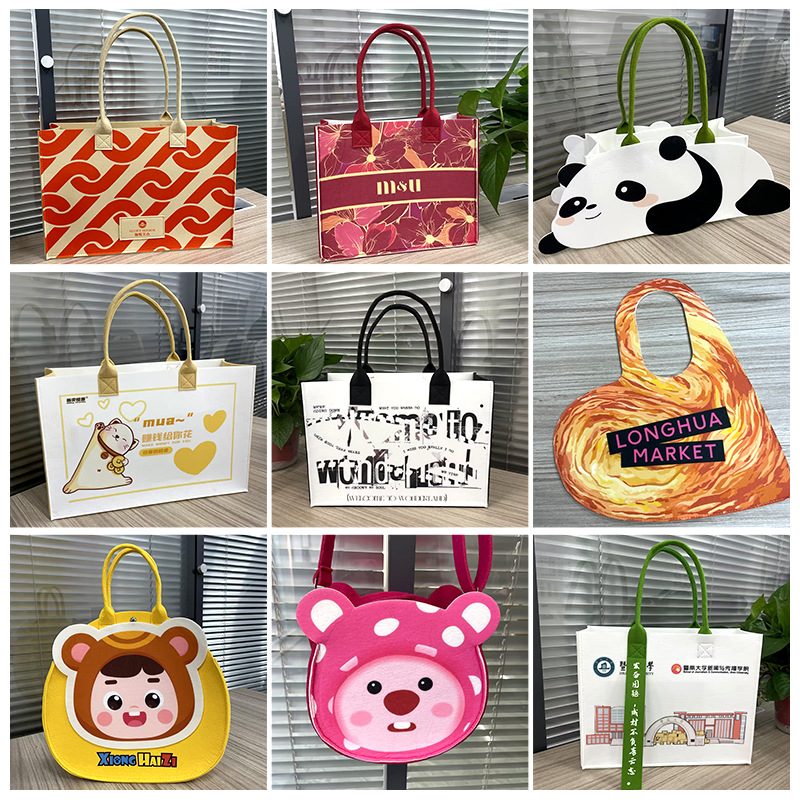 Dragon Boat Festival corporate bank felt bags, customized cartoon souvenirs, gift bags, shopping bags, wedding advertising tote bags pic 23