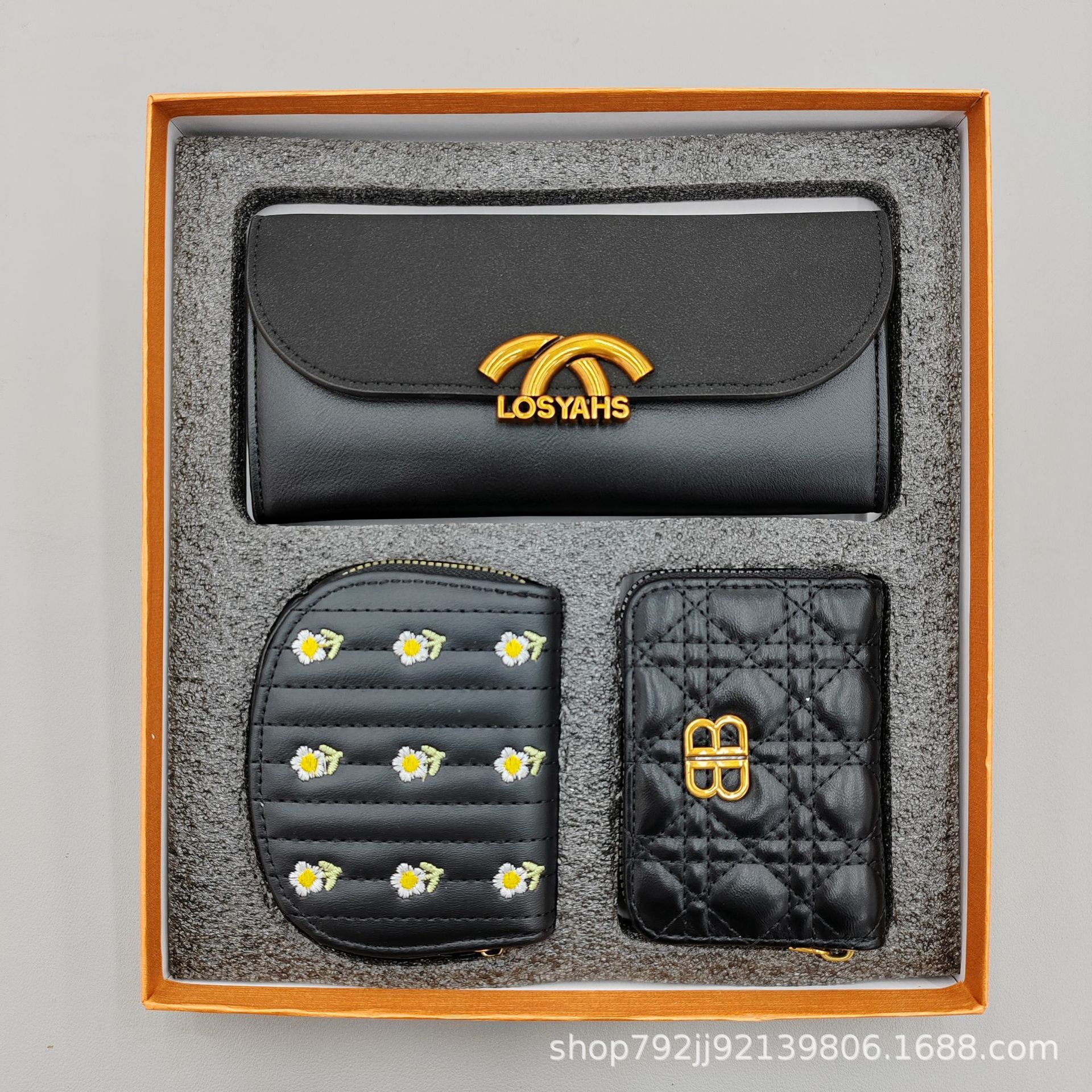2024新款三件套礼盒装钱夹卡包套盒详情45
