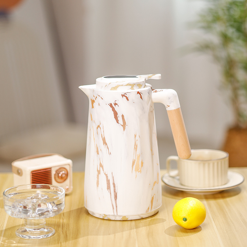 Cross-border household large-capacity thermos flask with glass inner liner, office teapot, coffee pot, thermos flask, high-quality thermos flask, efficient heat preservation and long-lasting heat pic 27