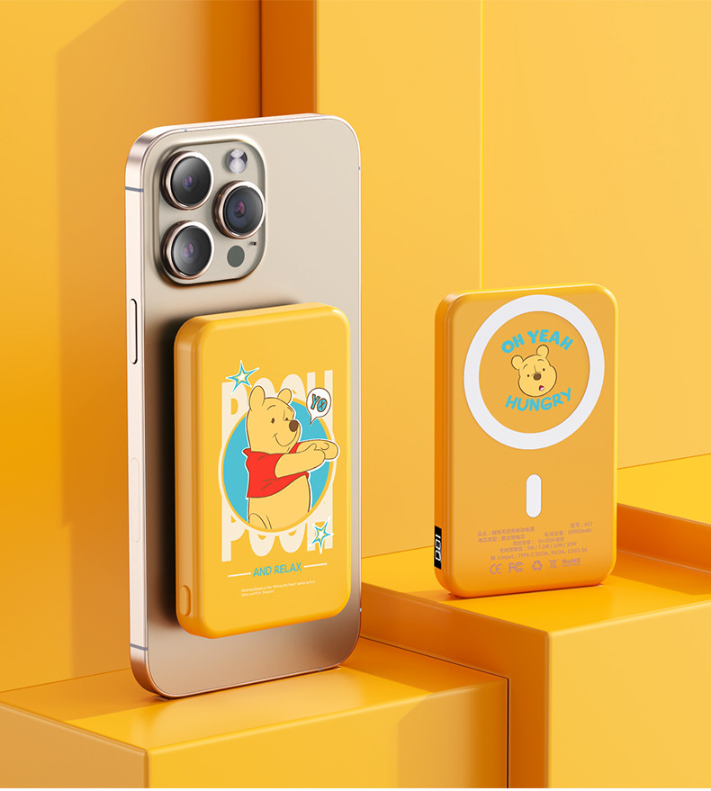 Беспроводная зарядка disney magnetic bull 22,5 W быстро заряжается тонкой емкостью, мобильный источник питания 3c сертифицирован в оригинальной версии для завода оптовыми ценами pic 19