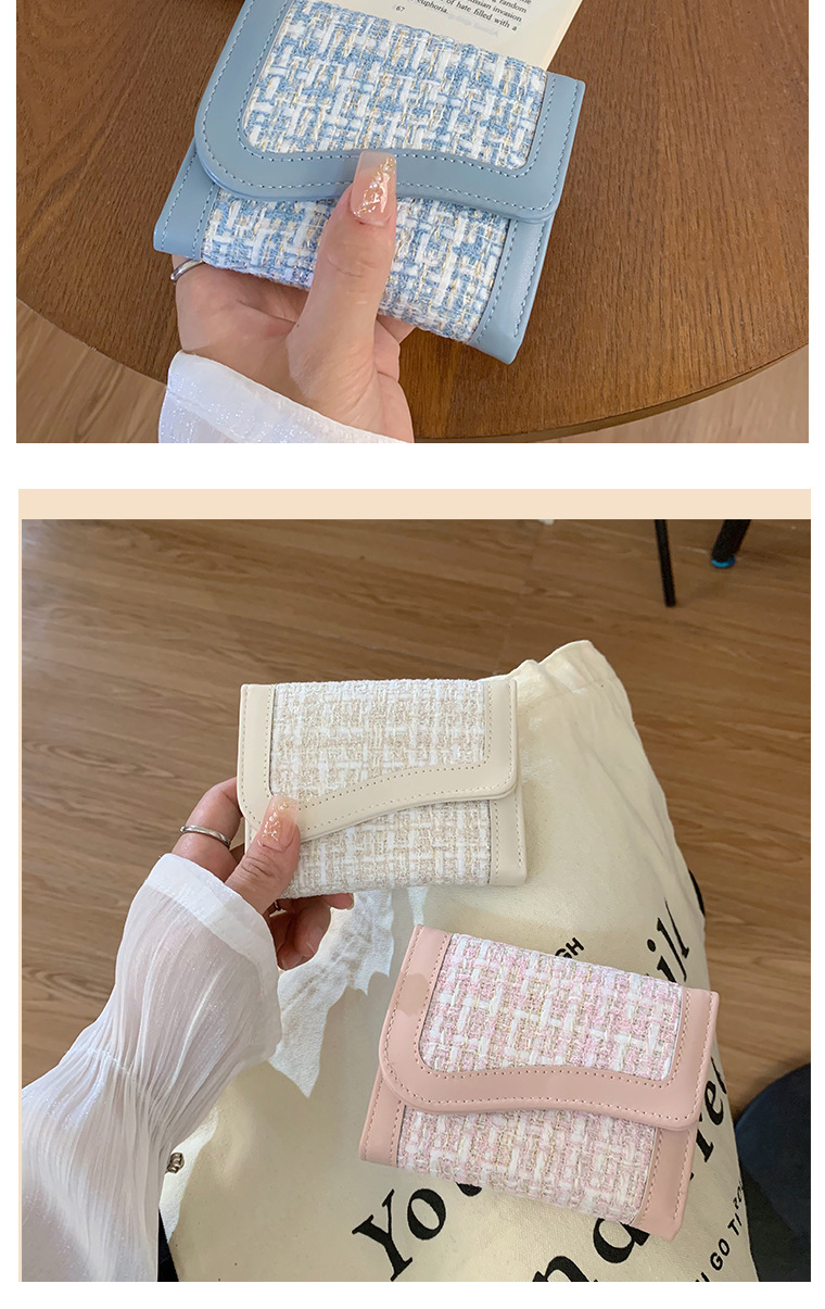 小香风韩系大容量INS钱包女士学生纯色简约韩版chic大量现货详情15
