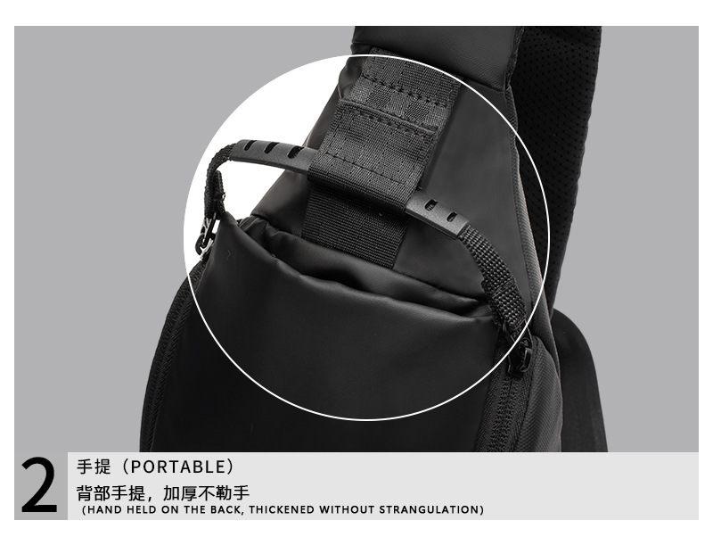 ins trendy brand chest bag for men, casual Japanese single-shoulder bag for men, small backpack for men, trendy crossbody bag for men, new waist bag for men pic 18