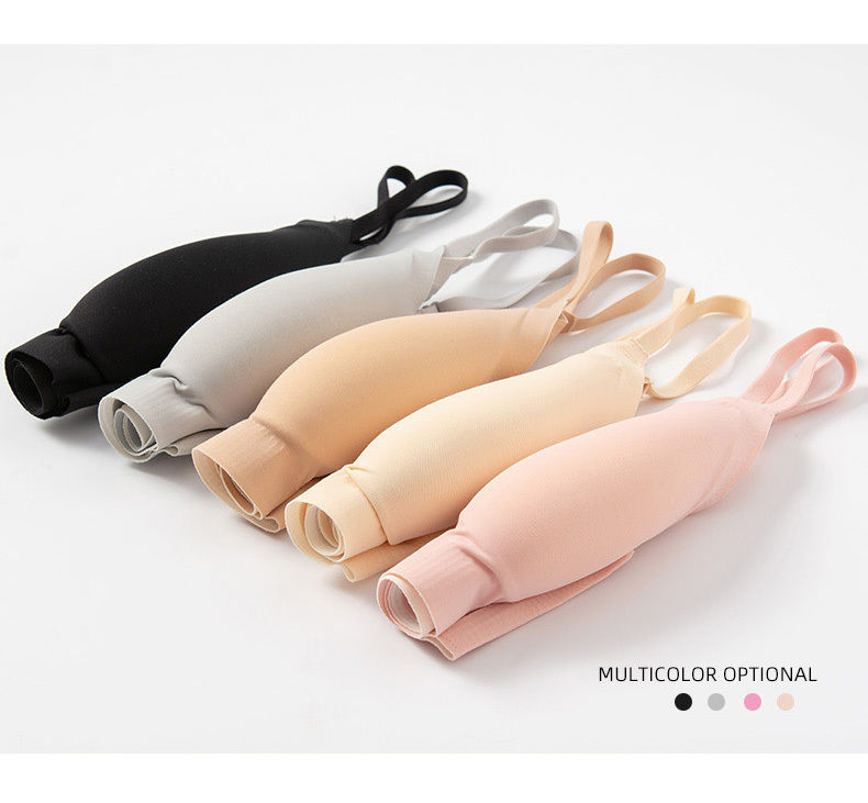 Cool and seamless lingerie for women in summer, ultra-thin summer small chest gathering bra, no steel rims, vest style sports bra cover pic 25